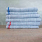 Blue Pin Stripe Linen Napkins