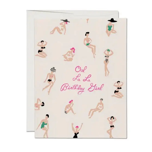 Ooh La La Birthday Girl Greeting Card