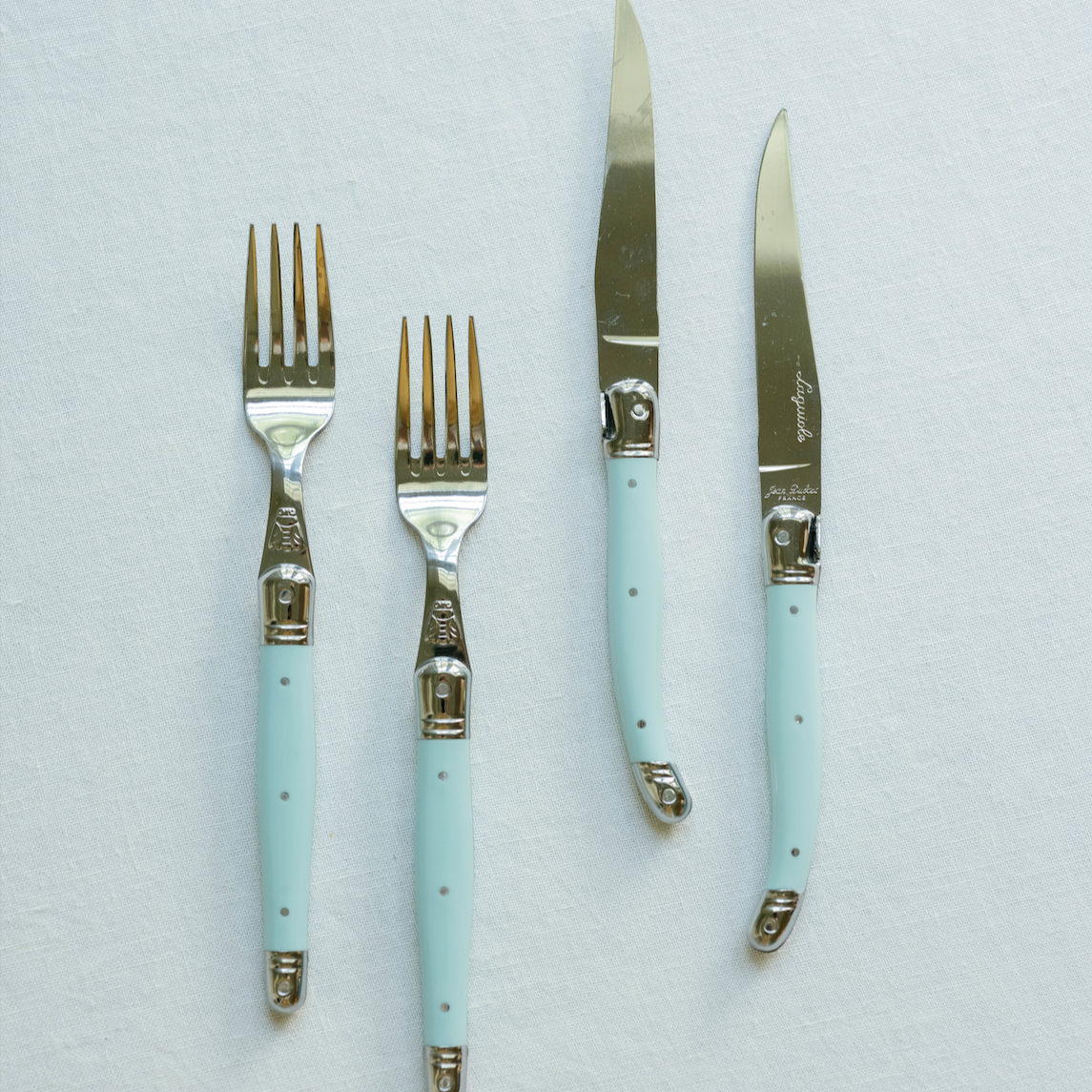 Turquoise Jean Dubost Cutlery Set | 12 pcs
