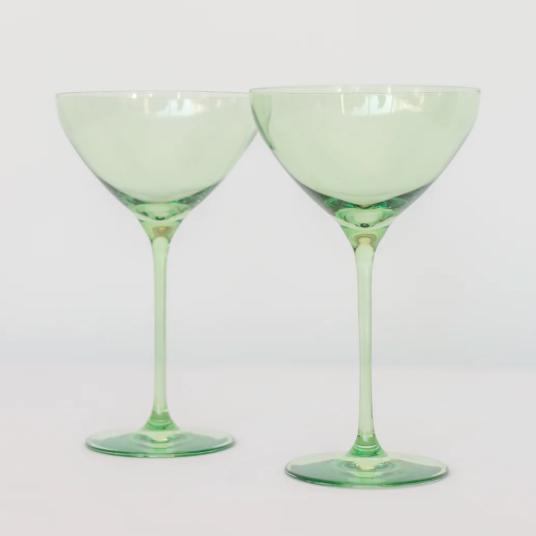 Mint Green Martini Glasses
