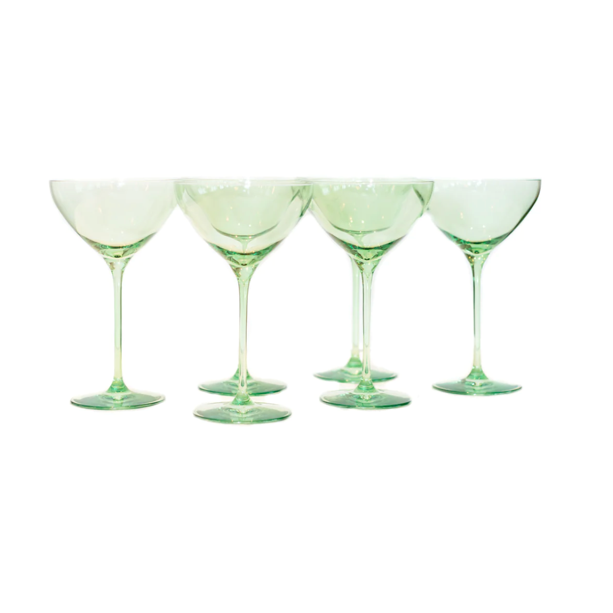 Mint Green Martini Glasses