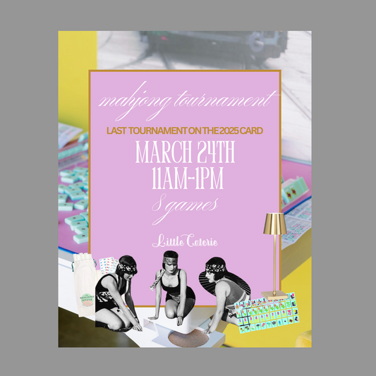 3/24 Mahj Mini Tournament with Lady Mahj - Final 2025 Card Tournament