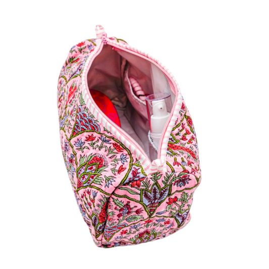 Medium Pink Arch Toiletry Bag