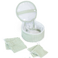 Sage Pimlico Stripe Quilted Jewelry Round