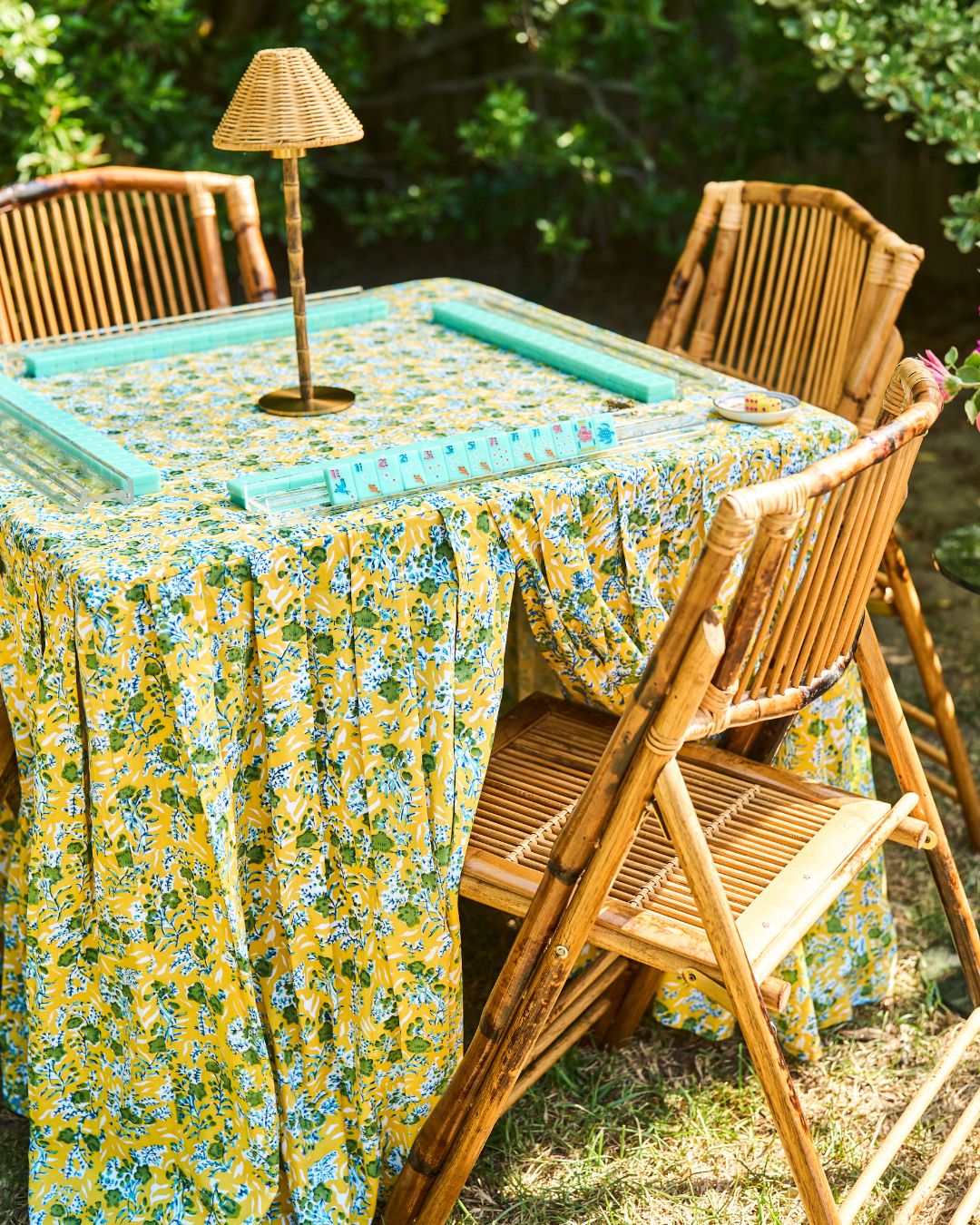 Lauren Game Table Skirt