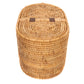 Rattan Oval Double Tissue Roll Box