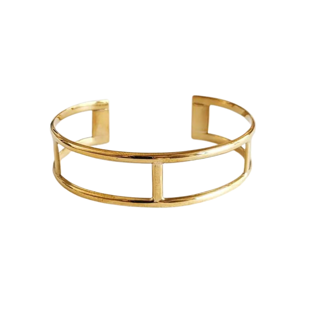 Brass Curve Bracelet