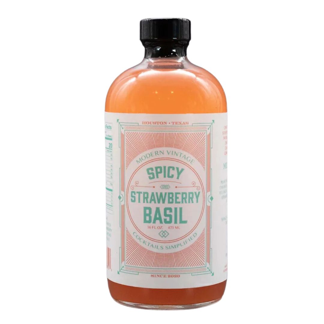 Spicy Strawberry Basil Cocktail Mixer