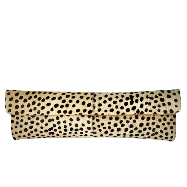 Luella Cheetah Long Leather Clutch