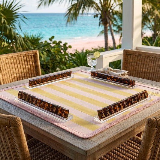 Cabana Stripe Mahjong Mat