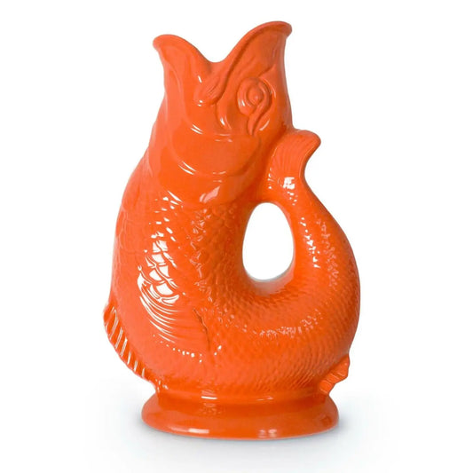 Large Orange Gluggle Jug