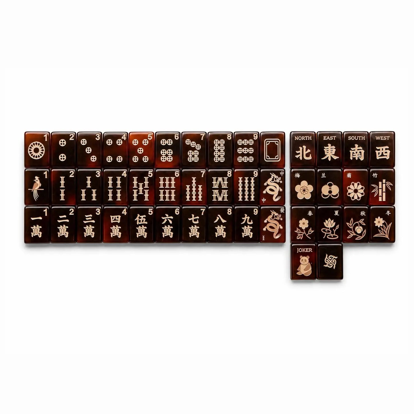 Tortoise Tradewind Mahjong Tile Set