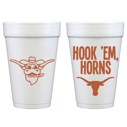 Texas Styrofoam Cups | Set of 10