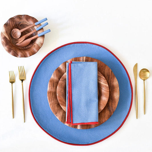 Round Color Block Placemats | Set of 4