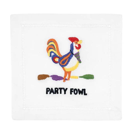 Party Fowl Cocktail Napkins | Set of 4