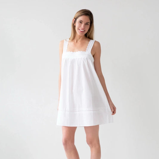 Maeve White Cotton Nightgown