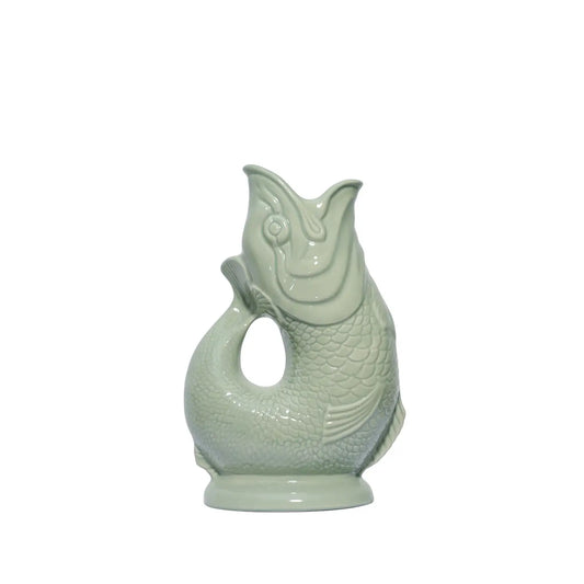 Large Sage Green Gluggle Jug