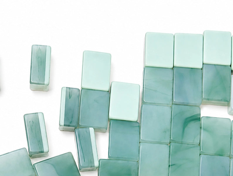 Mint + Sea Tradewind Mahjong Tile Set