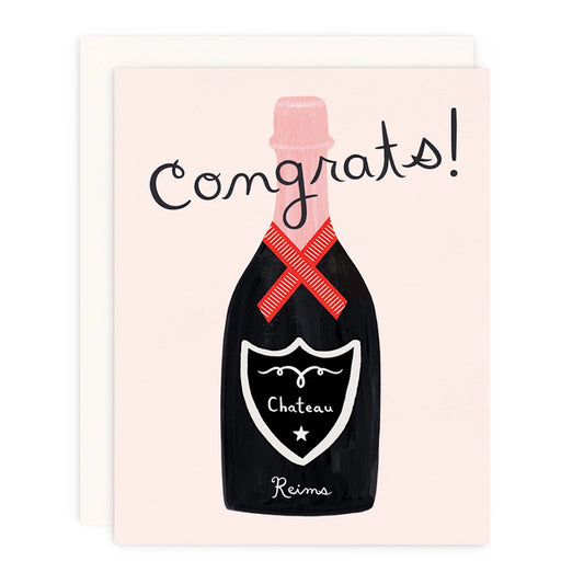 Congrats Champagne Greeting Card