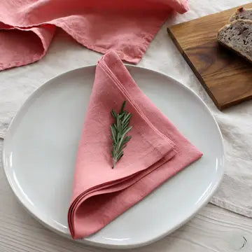 Dusty Rose Linen Napkins (Set of 4)