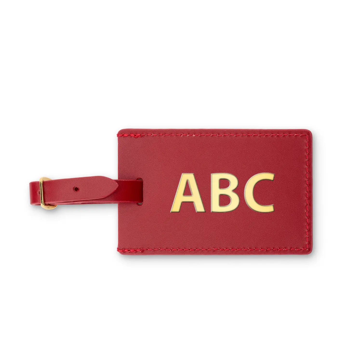 Personalizable Leather Luggage Tag
