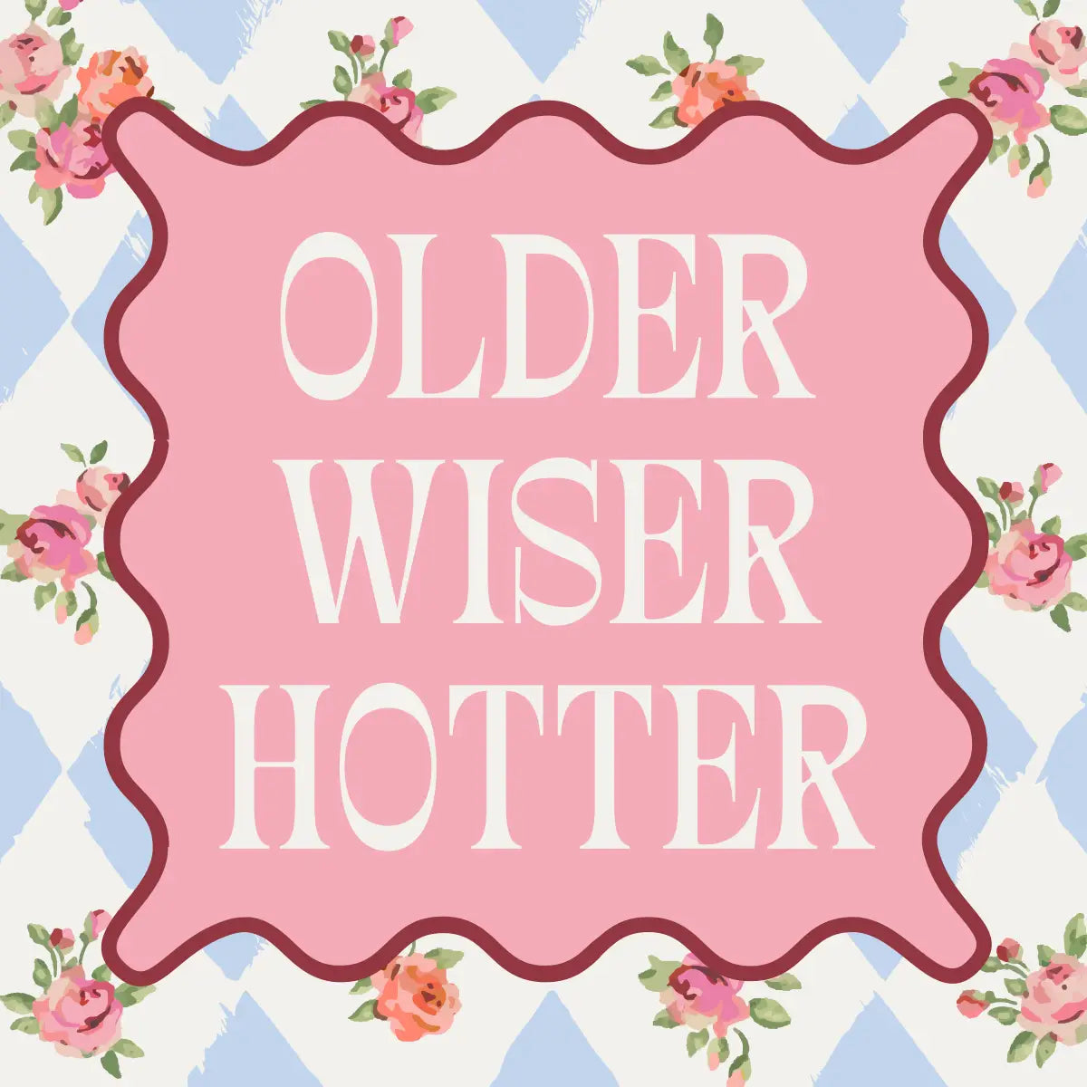 Older Hotter Wiser Cocktail Napkins