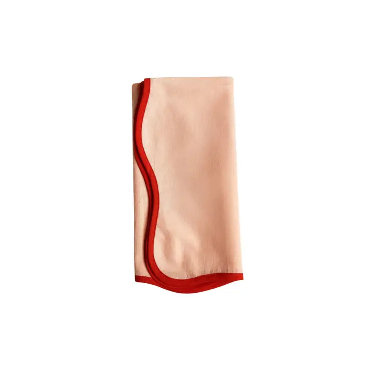 Burnt Red Scalloped Napkin