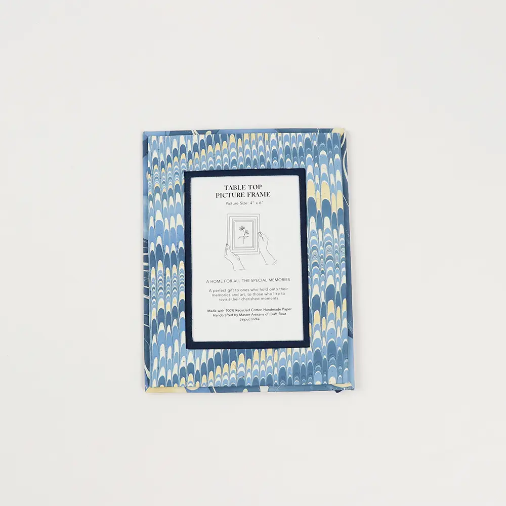Blue Mountain Marbled Picture Frame
