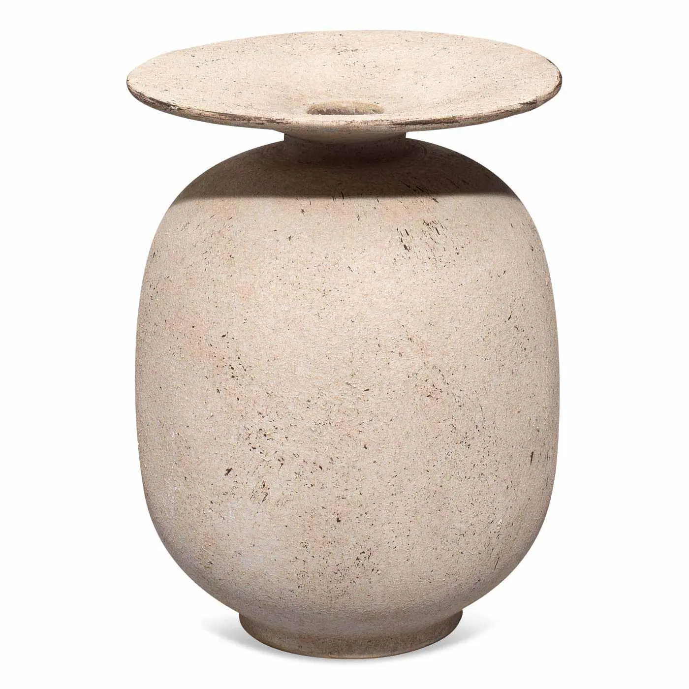 Cream Ceramic Highland Decorative Vase