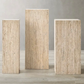 Manarola Travertine Pedestal Tables