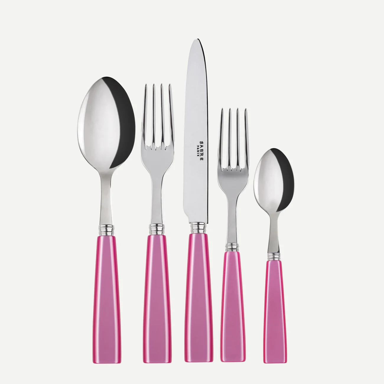 Pink Icone Flatware | 5 Piece Set