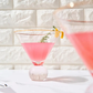 Pink Khen Stemless Blush Martini Glasses | Set of 2