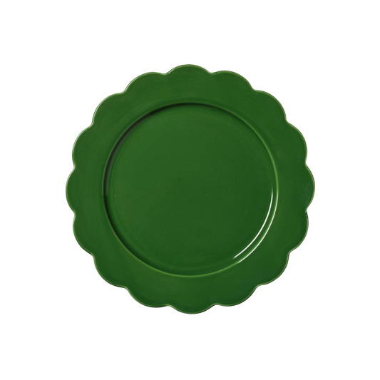 Green Scallop Plates