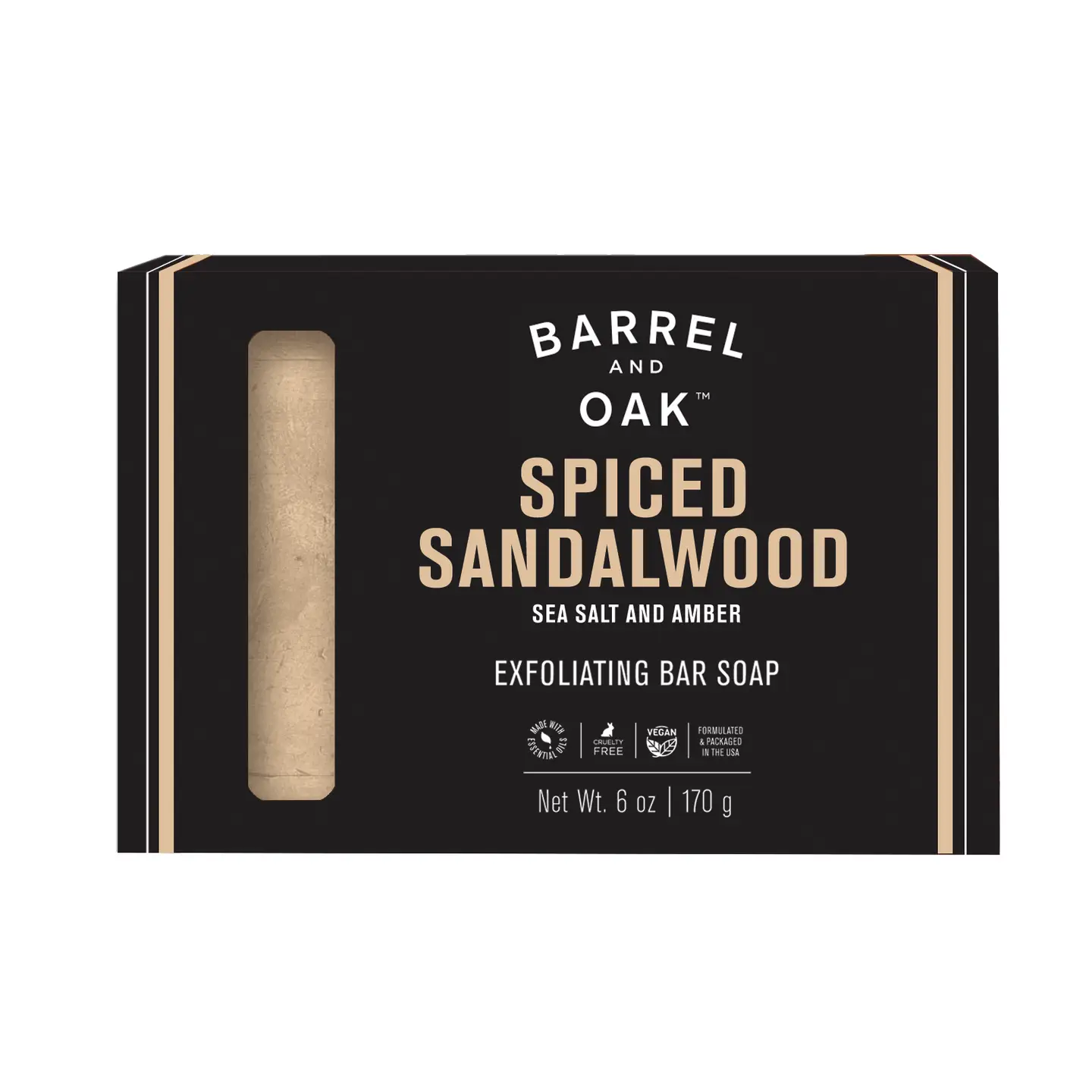 Spiced Sandalwood Exfoliating Bar Soap