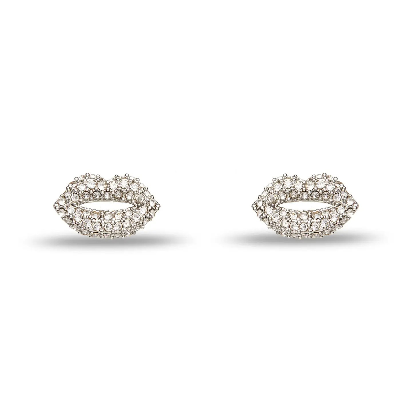 Crystal Pave Kiss Stud Earrings