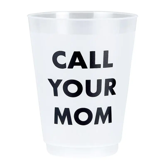 Call Your Mom Frosted Cups | Set of 8