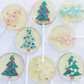 Fondant Sparkling Christmas Tree Lollipops