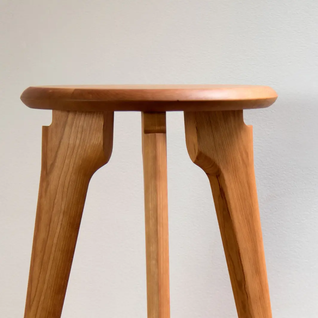 Wood Counter Milk Stool