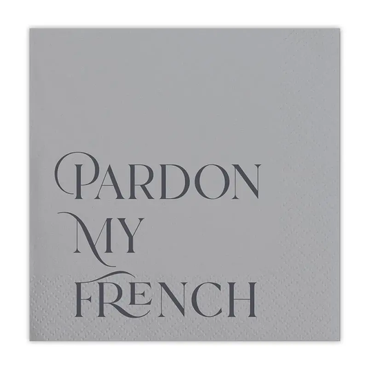 Pardon My French Paper Cocktail Napkins