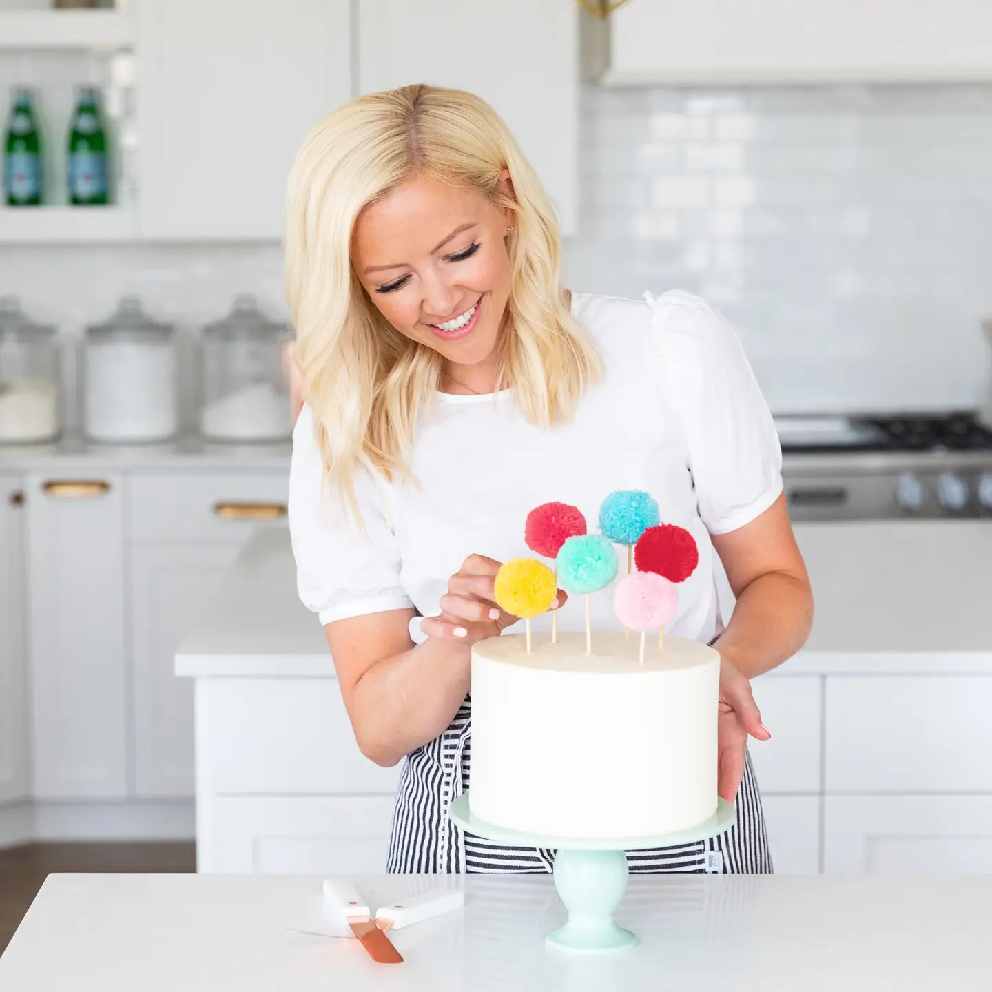 Pom Pom Cake Toppers