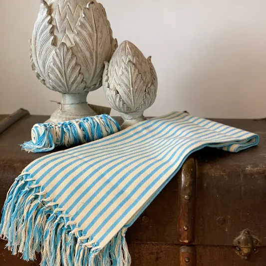 Turchese Pomegranate Face Towel With Fringe