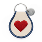 Classic Heart Patch Keychain