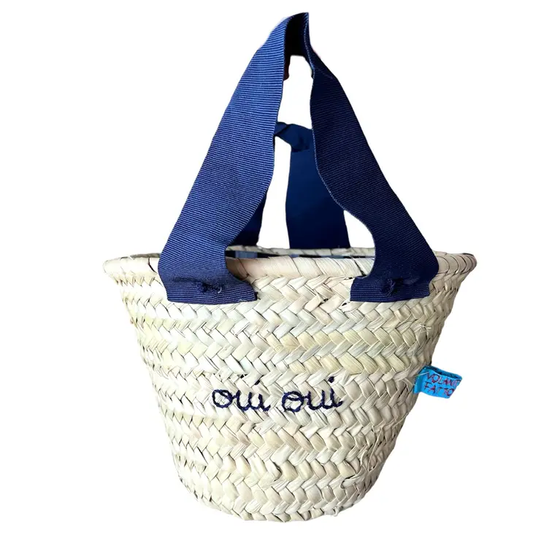 oui oui Small Straw Bag