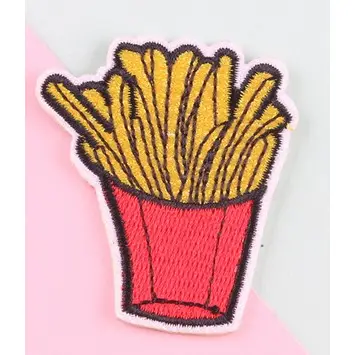 French Fries Iron On Patch