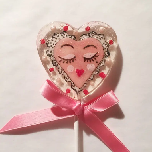 Fondant Sassy Heart Lollipops