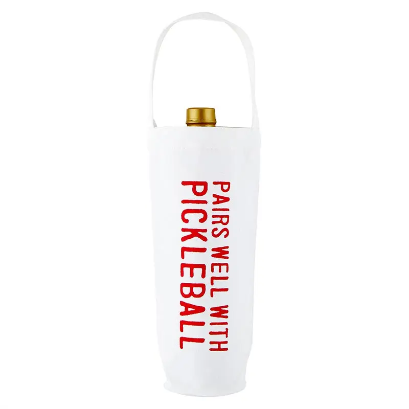 "Pairs Well With Pickleball" Wine Bag