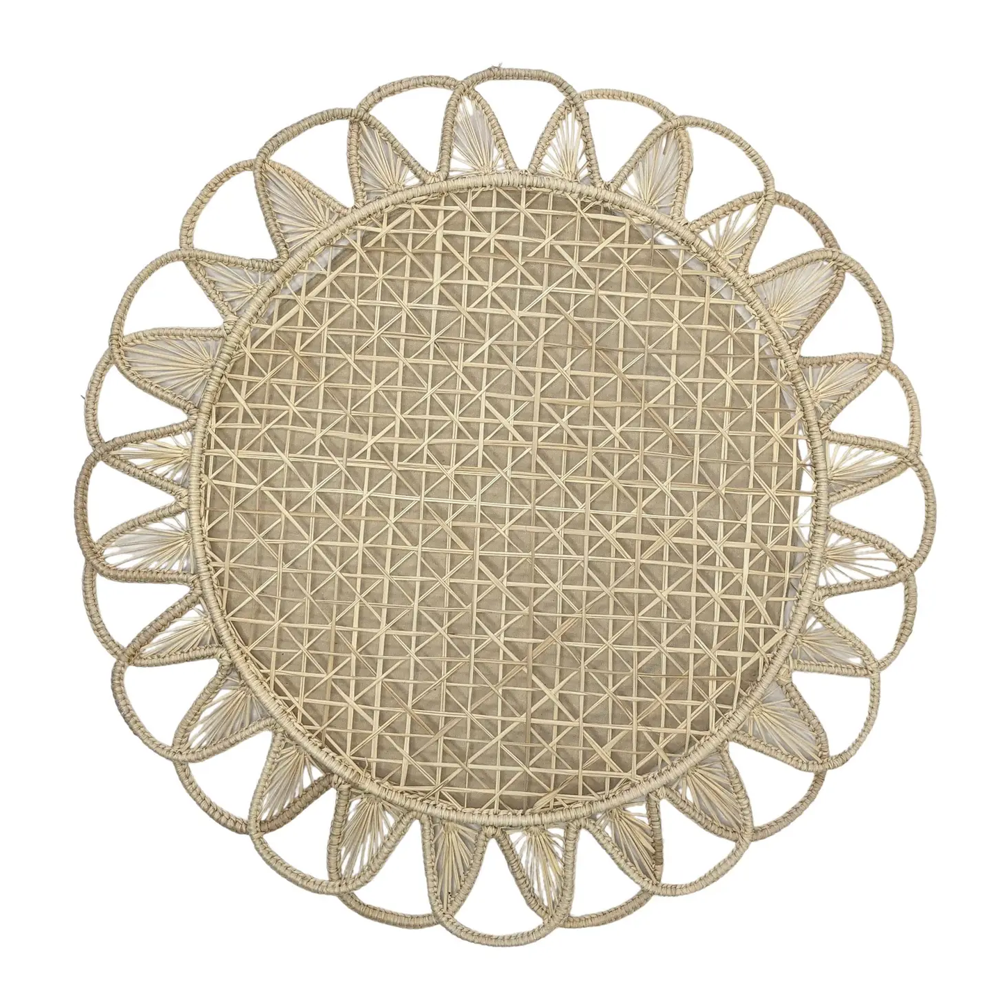 Sunshine Round Woven Placemat