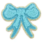 Chenille Embroidery Bow Self Adhesive Patch