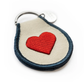 Classic Heart Patch Keychain