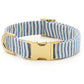 Lake Blue Stripe Summer Collar